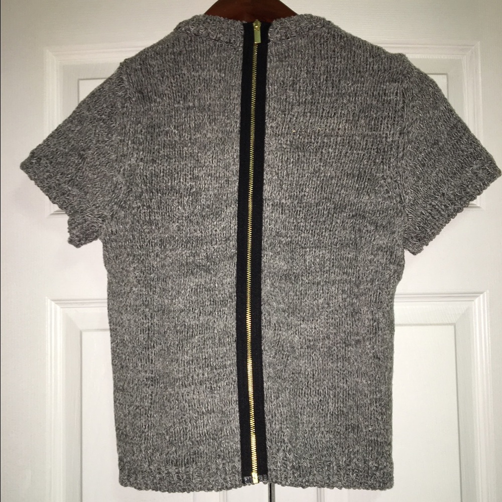 NWT H&M Crewneck Sweater w/ Contrast Back Zipper